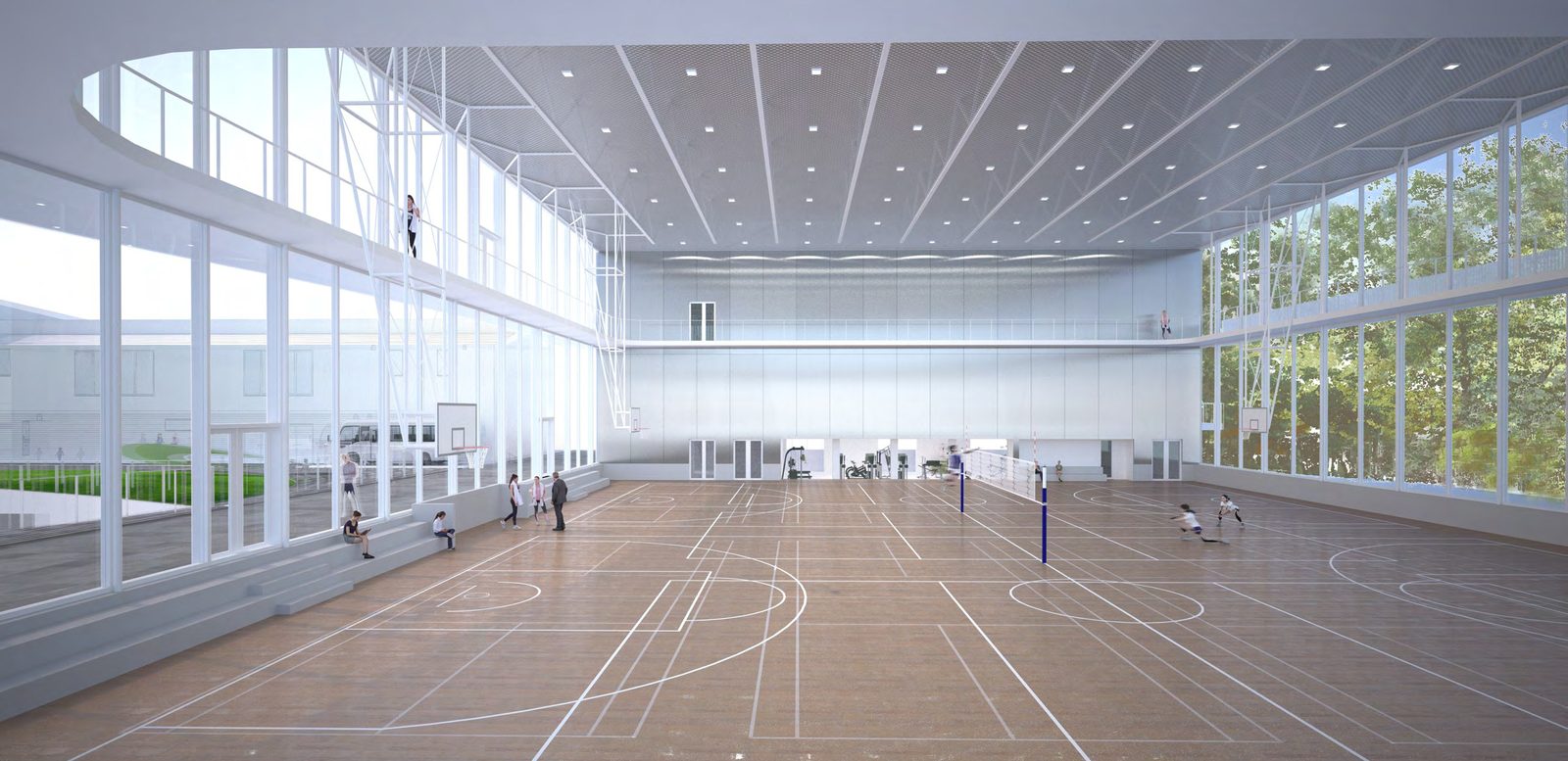 H学園体育館コンペ応募案