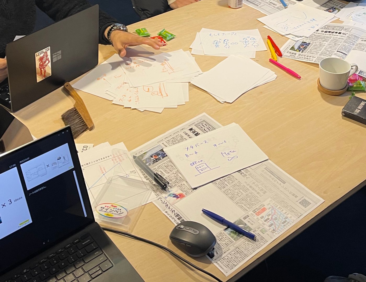 Working together around a table
